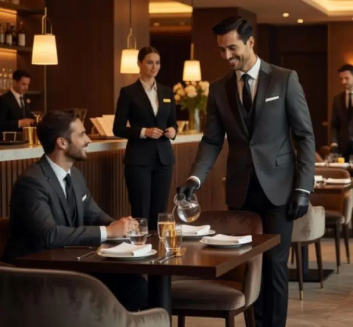 Tým Prago Scene pečující o pohodlí hostů v elegantním večerním prostředí